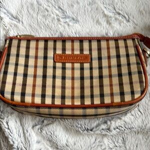 Dunlop Tan and Brown Checkered  Bag